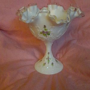 Fenton glass dish
